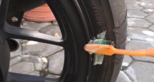 Cara Menghitamkan Ban Motor Yang Mudah Dan Murah